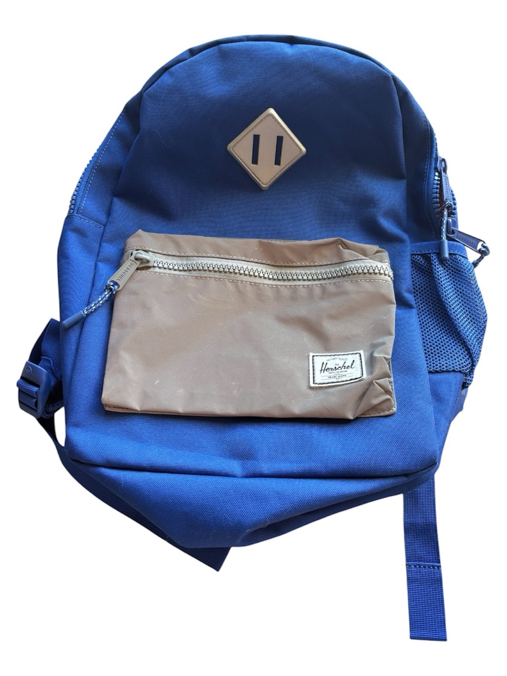 Herschel Supply Co Blue Backpack Tan Pocket School Travel Bag